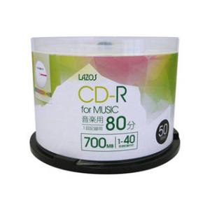 Lazos 10個セット Lazos 音楽用 CD-R 50枚組 L-MCD50PX10
