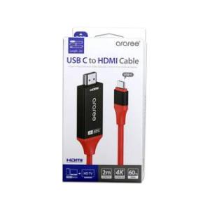 araree アラリー  USB Type-C to HDMI Cable （スマホからTVへ変換ケーブル） 2m AR15990｜murauchi3