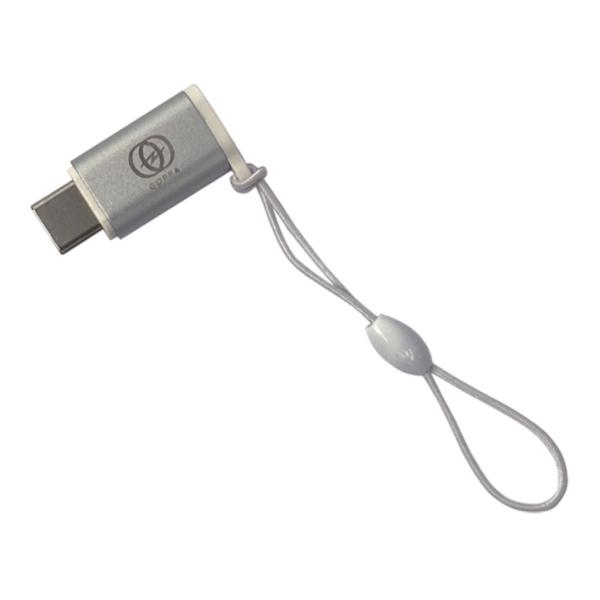 GOPPA ゴッパ Lightning->USB-Cアダプタ シルバー