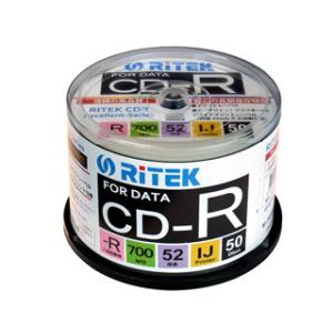RiTEK/ライテック CD-R700EXWP.50RT C データ用CD-R 50枚入りスピンドル...