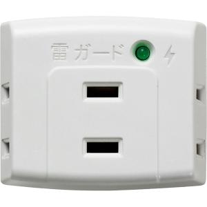 朝日電器/ＥＬＰＡ A300SB(W) 耐雷サージ機能付トリプルタップ 3個口