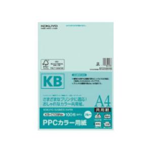 KOKUYO/コクヨ  KB-C139NB PPCカラー用紙(共用紙)FSC認証A4 100枚 青