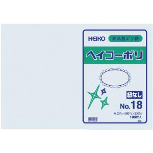 SHIMOJIMA/シモジマ  HEIKO/ヘイコー ポリ規格袋 ヘイコーポリ 03 No.18 紐なし 006611801