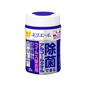 DAIO 大王製紙 エリエール 除菌できるアルコールタオル ウイルス除去用 本体 80枚入り