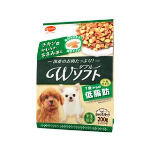 日本ペットフード 株式会社 ビタワン君のWソフト 低脂肪 チキン味・やわらかささみ添え200g