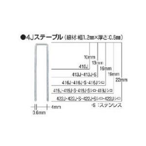 MAX マックス タッカ用ステンレスステープル 肩幅4mm 長さ10mm 5000本入り 410J-...