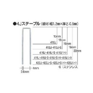MAX マックス タッカ用ステンレスステープル 肩幅4mm 長さ13mm 5000本入り 413J-...