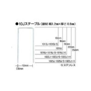 MAX マックス ステンレスステープル 肩幅10mm 長さ25mm 5000本入り 1025J-S