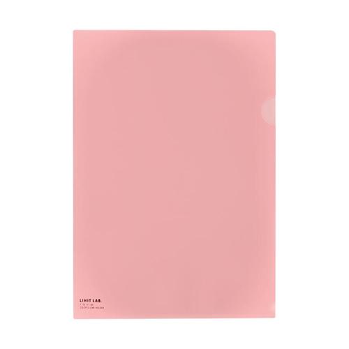 LIHIT LAB./リヒトラブ カラークリヤーホルダー A4 桃 A4判 F-78-12モモ