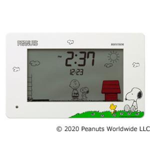 RHYTHM/リズム時計 8RDA79MS03　アラームデジタルR79 スヌーピー　キャラクター目覚まし時計