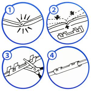 WAKI 和気産業 傘修理 四ツ爪 小 黒 4...の詳細画像5