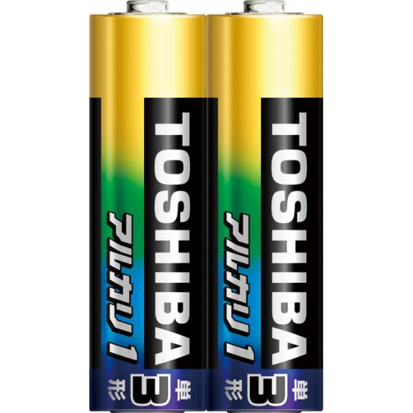 TOSHIBA/東芝 アルカリ乾電池 アルカリ1 単3形 2本入シュリンクパック LR6AN 2KP