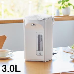 TIGER タイガー魔法瓶 PIP-G300-WE アーバンホワイト 蒸気レス VE電気まほうびん とく子さん 3.0L