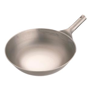中華鍋 片手中華鍋 純チタン 北京鍋33cm 1-0426-0203 : 料理道具の