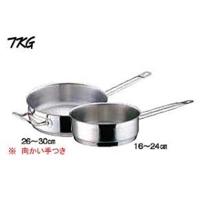 Total Kitchen Goods  AKT-90 電磁調理器対応業務用鍋 PRO (プロ) 片手浅型鍋 （蓋無） 内径22cm｜murauchi3
