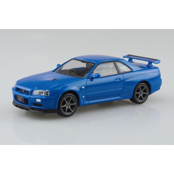 AOSHIMA アオシマ 楽プラ スナップキット No.12-BB ニッサン R34 スカイライン ...