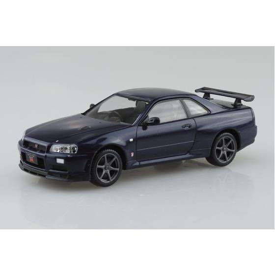 AOSHIMA アオシマ 楽プラ スナップキット No.12-MP ニッサン R34 スカイライン ...