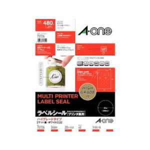 A・one エーワン ラベルシール プリンタ兼用 A4 24面 丸型 75724