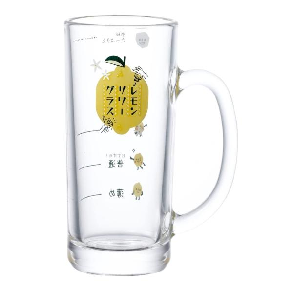 TOYO-SASAKI 東洋佐々木ガラス レモンサワージョッキ 目安つき 435mL B-00113...