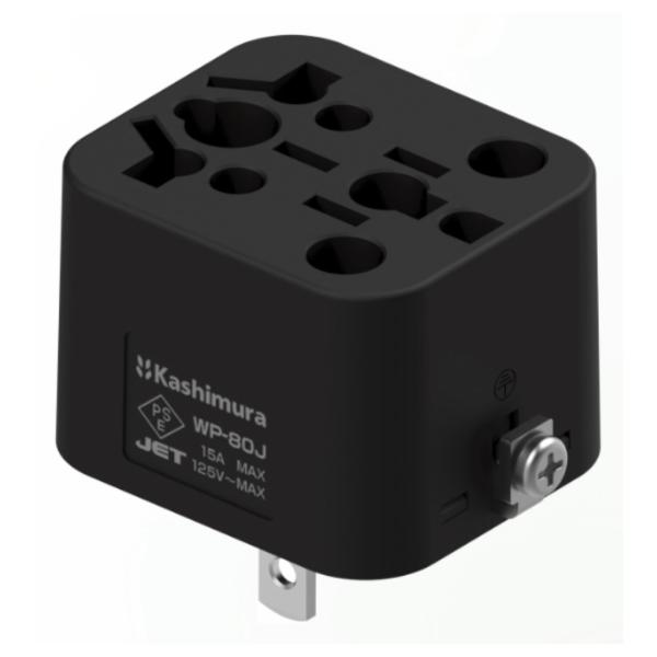 Kashimura カシムラ 国内用マルチ変換プラグ12種類対応->A BK WP-80J