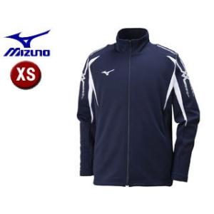ミズノ mizuno  32JC8001-14 ＭＣＢ　ウォームアップシャツ 【XS】 （ネイビー×ホワイト）｜murauchi3