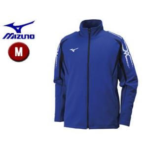 ミズノ mizuno  32JC8001-25 ＭＣＢ　ウォームアップシャツ 【M】 （サーフブルー×ブラック）｜murauchi3