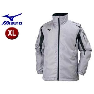 ミズノ mizuno  32JE7553-05 中綿ウォーマーシャツ 【XL】 （アロイグレー×ブラック）｜murauchi3