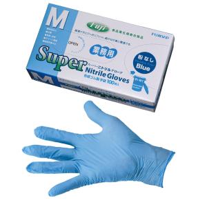 ミドリ安全 ニトリル手袋 ベルテ 710N (薄手) 粉なし ブルー SS〜LL