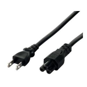 BUFFALO バッファロー 電源ケーブル DELL/HP用 3ピンソケット（メス）⇔2ピンプラグ（...