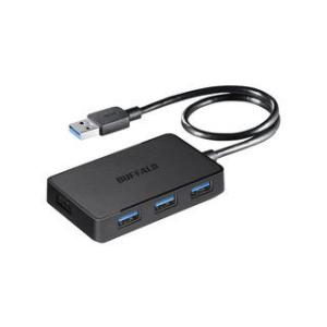 BUFFALO/バッファロー USB3.0 バスパワー 4ポート ハブ マグネット付き ブラック B...