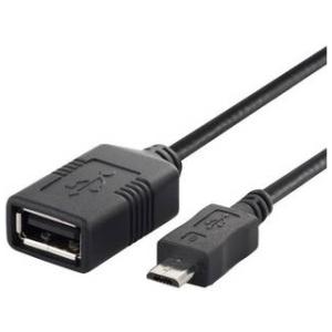 BUFFALO バッファロー  USB(microB to A)変換アダプター 0.5m ブラック BSMPC11C05BK｜murauchi3