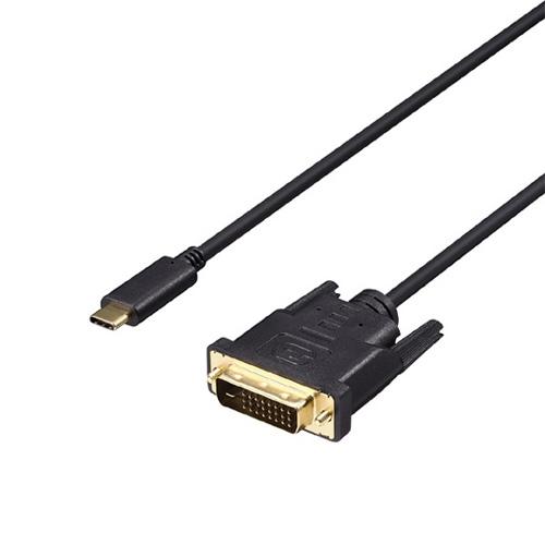 BUFFALO バッファロー ディスプレイ変換ケーブル USB Type-C-DVI 1m ブラック...