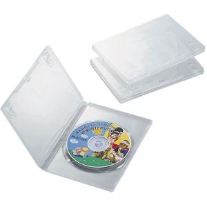 ELECOM エレコム DVDトールケース 1枚収納 3枚セット クリア CCD-DVD01CR｜murauchi3