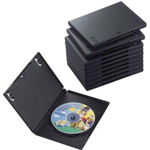 ELECOM エレコム DVDトールケース 10枚セット ブラック CCD-DVD03BK｜murauchi3