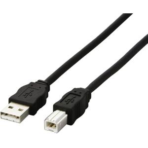 ELECOM エレコム EU RoHS準拠 USB2.0ケーブル ABタイプ/3.0m ブラック USB2-ECO30｜murauchi3