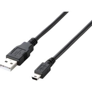 ELECOM エレコム U2C-JM15BK エコUSB2.0ケーブル（A-mini-Bタイプ）[ブラック] 1.5m｜murauchi3