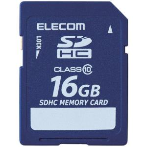 ELECOM エレコム SDHCカード/データ復旧サービス付/Class10/16GB MF-FSD016GC10R｜murauchi3