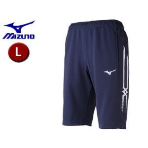 ミズノ mizuno  32JD8002-14 ＭＣＢ ウォームアップハーフパンツ 【L】 （ネイビー）｜murauchi3