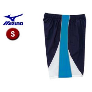 ミズノ mizuno  N2JD7021-82 トレーニングクロスハーフパンツ 【S】 （ネイビー×サックス）｜murauchi3