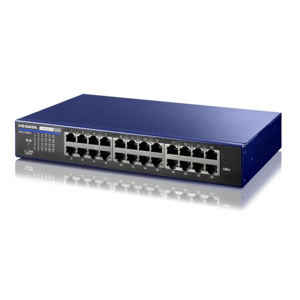 I・O DATA アイ・オー・データ IEEE802.1X認証対応L2インテリジェントスイッチ 24...