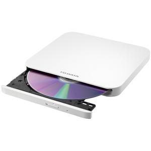 I・O DATA アイ・オー・データ 保存ソフト付きポータブルDVDドライブ ホワイト DVRP-U...
