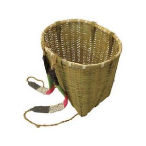 竹製 背負い籠 角大 40cm×34cm×高さ46cm 収穫かご 竹籠 渋Y H : 農業