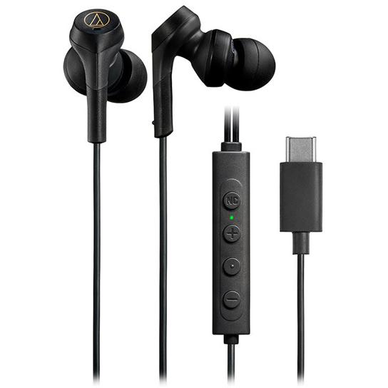オーディオテクニカ ノイズキャンセリングUSB Type-C用イヤホン ブラック ATH-CKS33...
