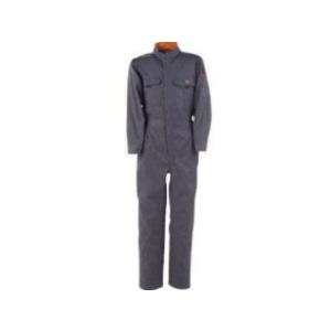 KAJIMEIKU カジメイク Ｔ／Ｃ長袖つなぎ服　チャコールグレー　４Ｌ／6609-74-4L
