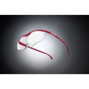 Hazuki Company/ハズキ  メガネ型拡大鏡 ラージ クリアレンズ 1.6倍 ルビー