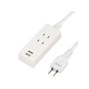YAZAWA/ヤザワコーポレーション  Y024015WH2U 2AC2USB2.1A1.5mホワイ...
