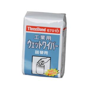 ThreeBond スリーボンド 工業ウェットワイパー TB6701D 80枚入り