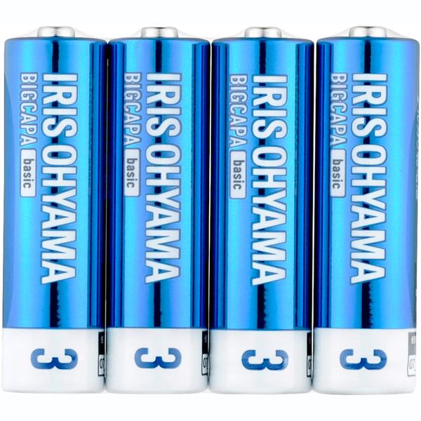 IRIS OHYAMA アイリスオーヤマ LR6Bb/4P　BIGCAPA basic アルカリ乾電...