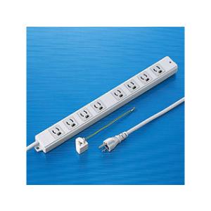 SANWA SUPPLY サンワサプライ 抜け止めタップ（3P・8個口・2m） TAP-MG3811...