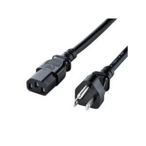 サンワサプライ 電源コード（3P・ブラック・4m） KB-D3247A